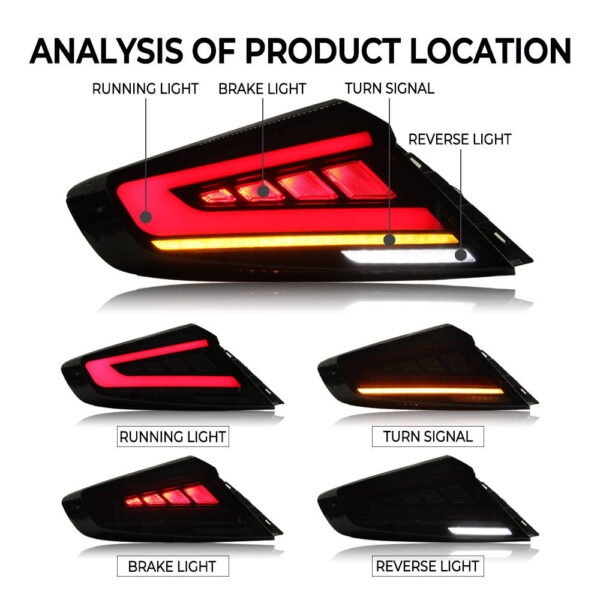 v2 black led dynamic taillights for 22 25 subaru wrx vb tail lights
