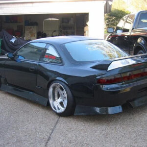 jdm smoke red taillights & garnish for 93 98 nissan silvia s14 200sx tail lights