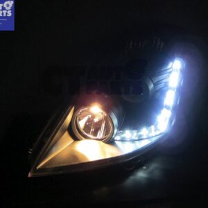 drl led black projector headlights for 03 05 nissan 350z z33 fairlady hid type