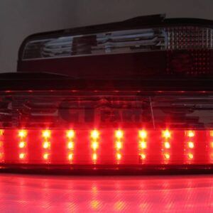 smoke led tail lights for 89 94 nissan silvia s13 dmax taillights