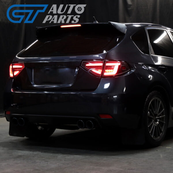 spec d jet black3d led tail light dynamic signal for 08 13 subaru impreza g3 wrx rs sti hatchback taillights