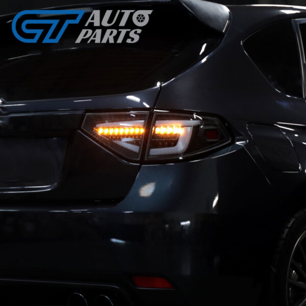 spec d jet black3d led tail light dynamic signal for 08 13 subaru impreza g3 wrx rs sti hatchback taillights
