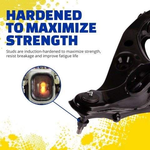 suspension control arm and ball joint assembly moog chassis rk623798