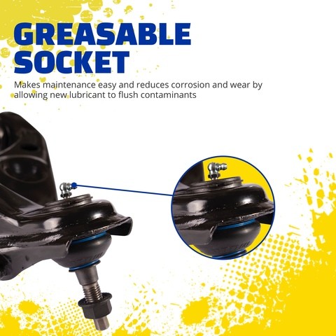 suspension control arm and ball joint assembly moog chassis rk623798