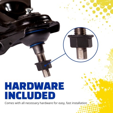 suspension control arm and ball joint assembly moog chassis rk623798