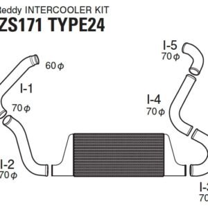 trust greddy spec ls front mount intercooler kit – toyota crown athlete jzs171