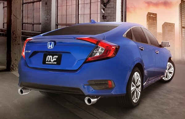 magnaflow stainless exhaust system – honda civic sedan 1.5l turbo 2016 2021