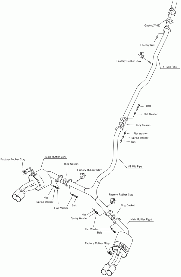 hks legamax premium exhaust – honda civic fc1 rs 1.5l turbo sedan