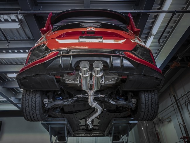 skunk2 megapower double barrel exhaust – honda civic fk8 type r