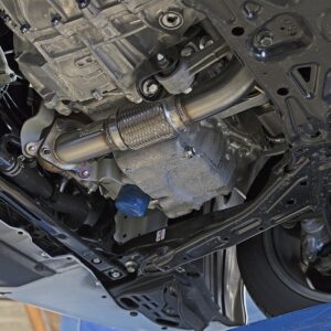 afe twisted steel 2 1/2″ rear down pipe/mid pipe – honda civic fk4 fk7 1.5l turbo