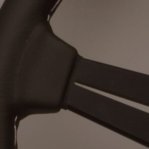 nardi classic steering wheel – 330mm black leather/grey stitch