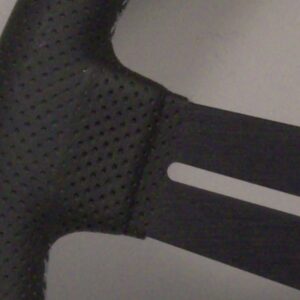 nardi competition steering wheel – 330mm black leather/grey stitch