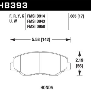 hawk hps 5.0 front brake pads – honda civic fk4 fk7