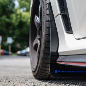 rally armor mud flaps – honda civic type r fk8 (red/black)