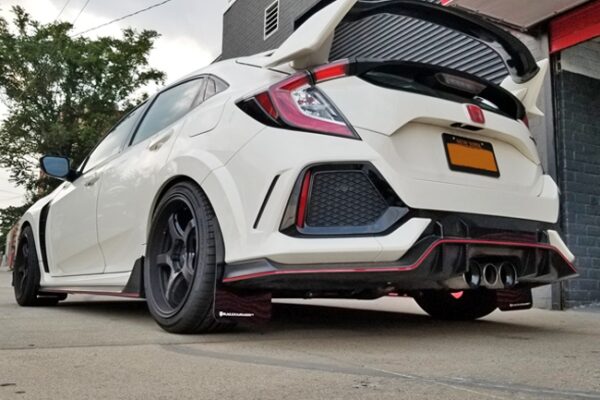rally armor mud flaps – honda civic type r fk8 (black/blue)