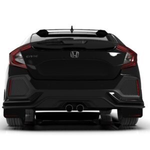 rally armor mud flaps – honda civic hatch fk4 fk7 (black/red)