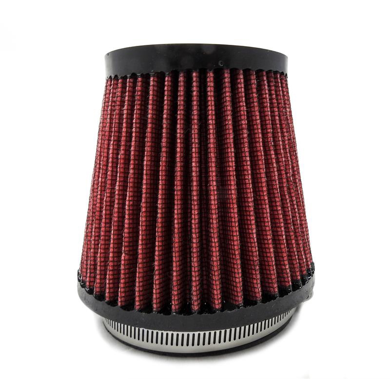 prl motorsports oiled cone air filter – 4″ short