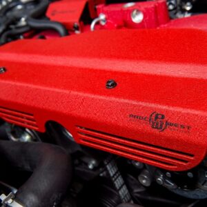 process west engine pulley cover – subaru wrx 2002 2014/sti 2002 2021 (red)