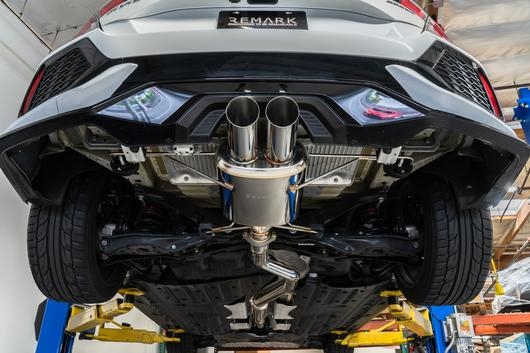 remark cat back exhaust – honda civic hatch fk4 fk7 1.5l turbo rs