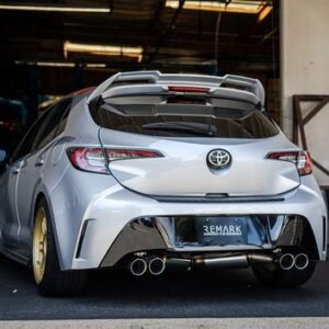 remark cat back exhaust – toyota corolla hatch e210 (quad exit, stainless tips)