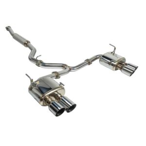 remark 4″ quad exit cat back exhaust – subaru wrx/sti va (stainless tips, non resonated)