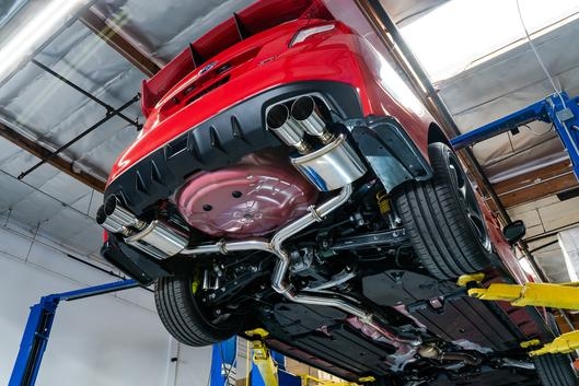 remark 4″ quad exit cat back exhaust – subaru wrx/sti va (burnt tips, resonated)