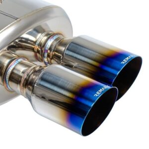 remark 4″ quad exit cat back exhaust – subaru wrx/sti va (burnt tips, resonated)