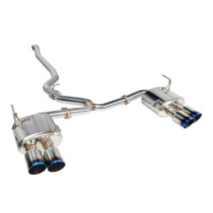 remark 4″ quad exit cat back exhaust – subaru wrx/sti va (burnt tips, resonated)