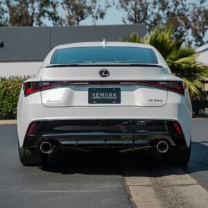 remark axleback muffler delete set – lexus is 2021+ (double wall stainless tips)