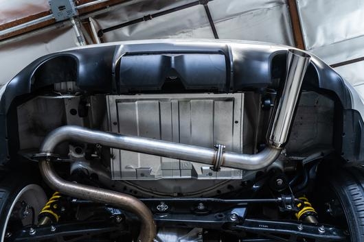 remark boso single exit axleback muffler delete – subaru brz/toyota 86 (stainless tip)