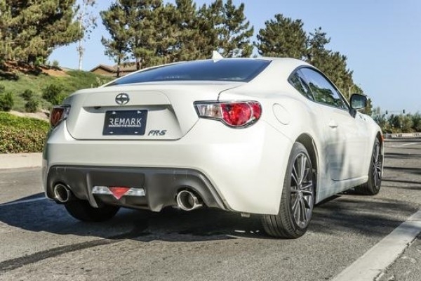 remark axleback muffler delete set – subaru brz/toyota 86 (double wall burnt tips)