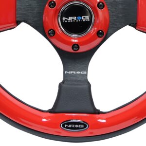 nrg innovations pilota series steering wheel – 320mm black spokes