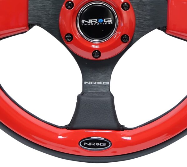 nrg innovations pilota series steering wheel – 320mm black spokes
