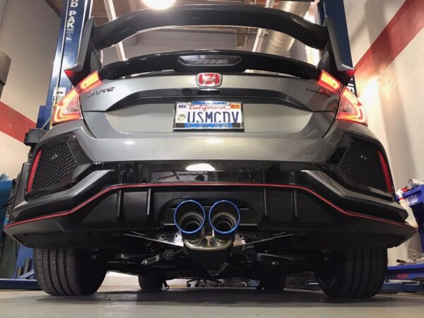 injen stainless exhaust system – honda civic fk8 type r