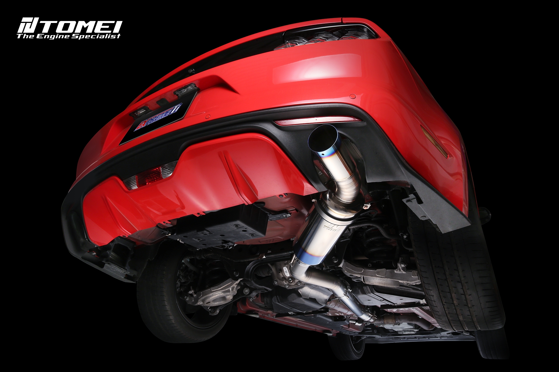 tomei expreme ti cat back titanium exhaust – ford mustang ecoboost s550