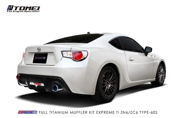 tomei expreme ti cat back titanium exhaust – subaru brz/toyota 86 (type 60s)