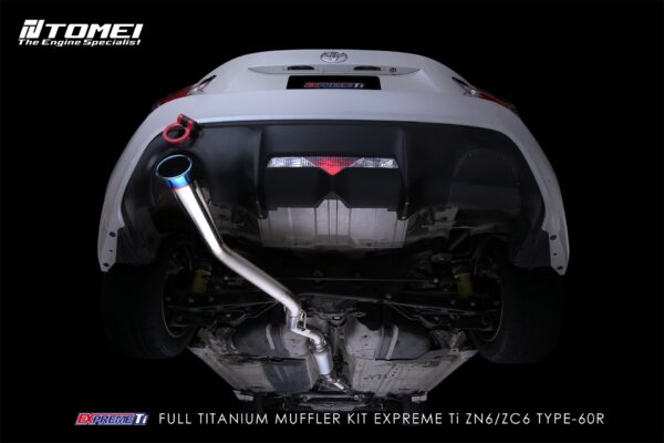 tomei expreme ti cat back titanium exhaust – subaru brz/toyota 86 (type 60r)