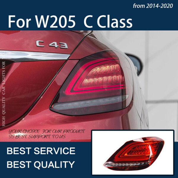 oem style facelift taillight for 2014 2021 mercedes c class w205 tail light