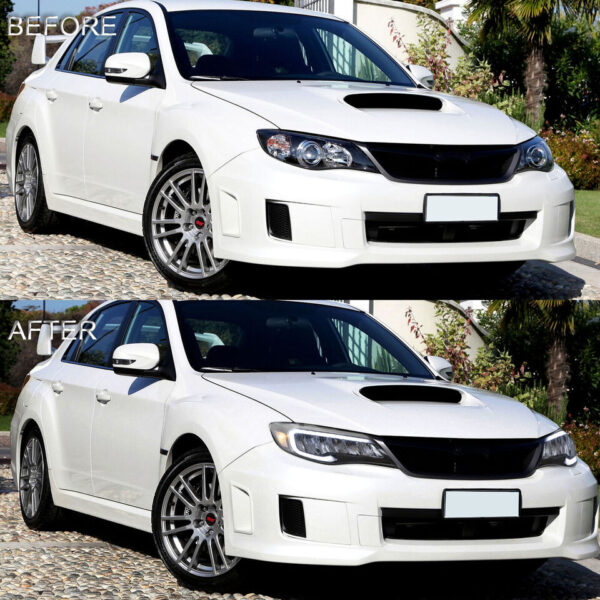 vland full led reflector headlights for 08 13 subaru impreza wrx sti g3