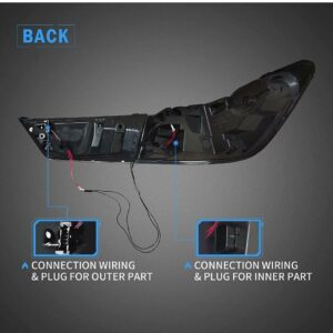 vland gts smoked led taillights w/animation for 19 24 bmw 3 series g20 g80 m3 330i 340i