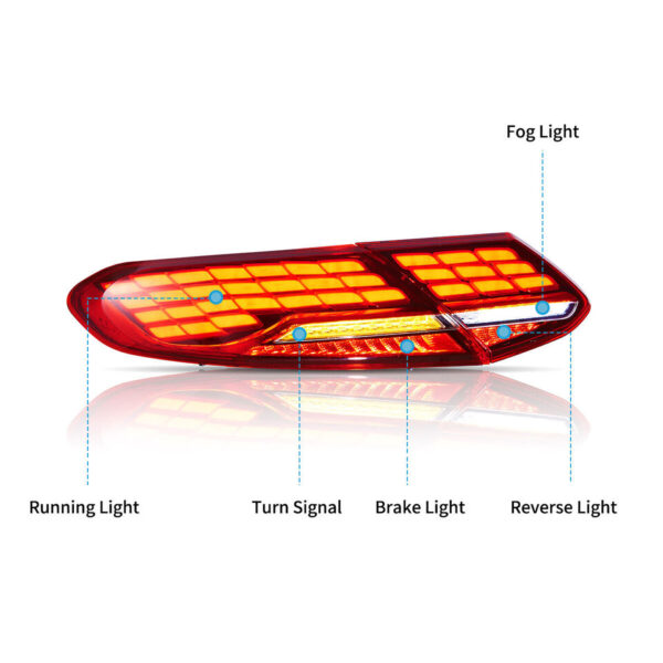 ful led taillights for 15 21 mercedes benz c class coupe c63 w205 tail lights