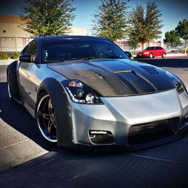 drl led black projector headlights for 03 05 nissan 350z z33 fairlady hid type