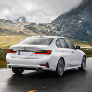 vland gts smoked led taillights w/animation for 19 24 bmw 3 series g20 g80 m3 330i 340i