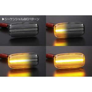 clear dynamic led indicator blinker light for nissan skyline r34 / gtr r33 cefiro a32 a33