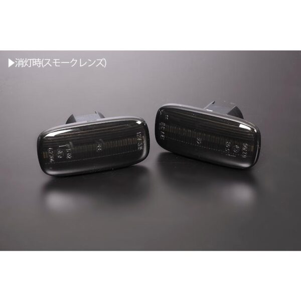 smoke dynamic led indicator blinker light for 99 02 nissan silvia s15 200sx spec r