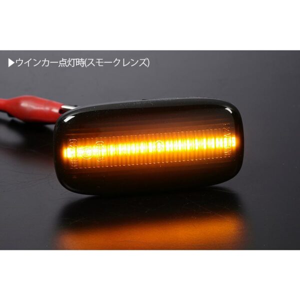 smoke dynamic led indicator blinker light for 99 02 nissan silvia s15 200sx spec r