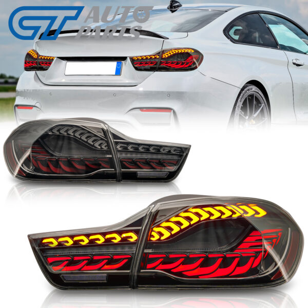 black 3d oled sequential tail lights for 2014 2020 bmw f32 f33 f82 f83 m4 4 series taillights