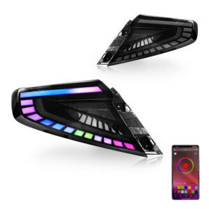 v4 rgb led dynamic taillights for 22 25 subaru wrx vb tail lights