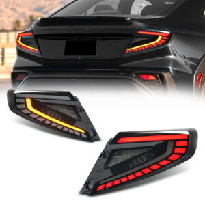 v4 smoke white led dynamic taillights for 22 25 subaru wrx vb tail lights