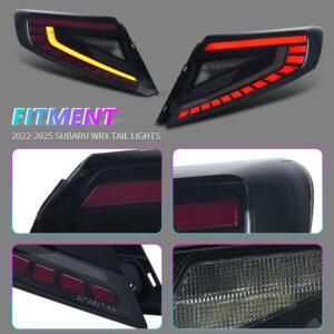 v4 smoke red led dynamic taillights for 22 25 subaru wrx vb tail lights